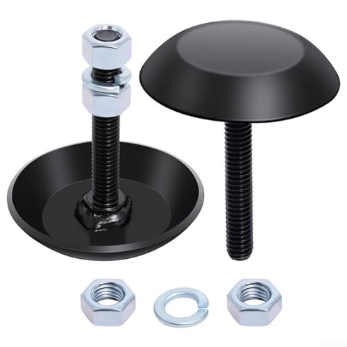 DAZZLEEX Juego de zapatos antideslizantes de alta resistencia, construcción de acero endurecido con revestimiento negro resistente al óxido, incluye accesorios de montaje, para cuchillas de