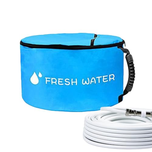 Aufbewahrungsschlauch für Wohnmobil | Wasserdicht für abgenutzte Wasserschläuche, tragbarer Behälter mit Doppelreißverschluss für Campingausrüstung und Kabel