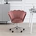 Sedia Scrivania Rosa Cameretta Sedia Ufficio in Velluto Ergonomica Cagirevole Altezza Regolabile Sedia per Computer Sgabello da Lavoro con Rotelle 150 kg