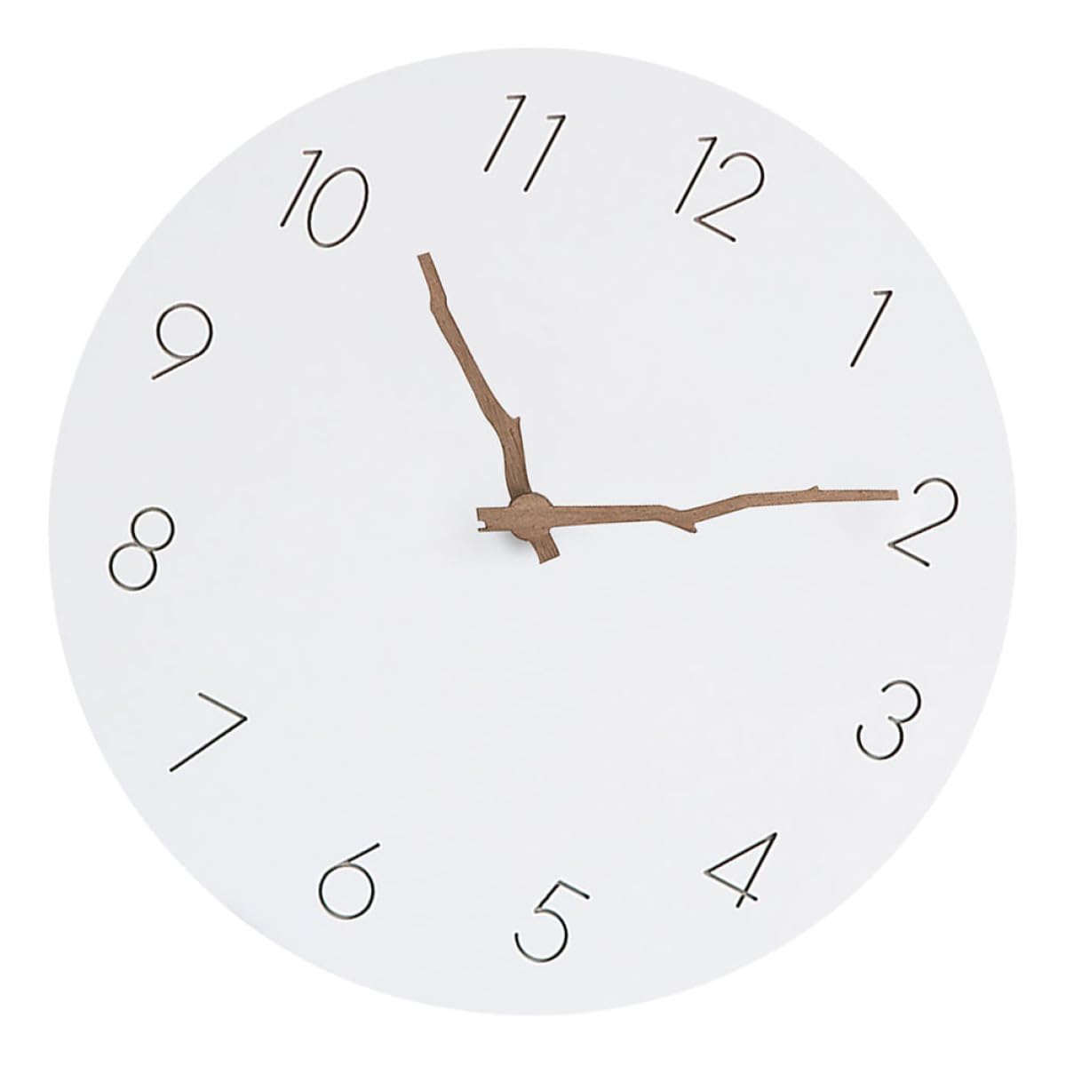 Horloge murale ronde blanche au design créatif et style élégant