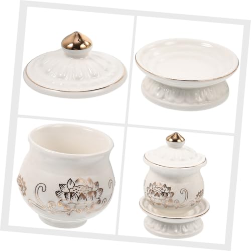 Tasse en céramique blanche pour éviter les fuites d'eau de rituel - 6