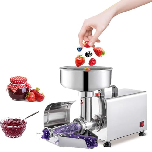 Colador de tomates eléctrico de 450 W, fresadora de tomates comercial, prensa de alimentos de acero inoxidable, exprimidor de salsa de tomate, máquina para salsa de tomate
