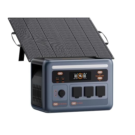 OSCAL PowerMax 1800SE Tragbare Powerstation mit 100W Solarpanel