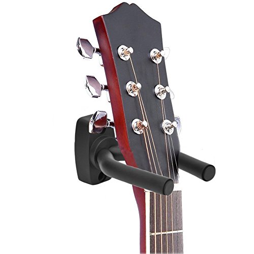 Lot de 4 crochets pour support mural de guitare acoustique, ukulélé, basse, mandoline et banjo Noir Avec 10 médiators - Les Beatles, Paul McCartney, John Lennon, RIngo Starr, George Harrison Lot de 4 crochets pour support mural de guitare acoustique, ukulélé, basse, mandoline et banjo Noir Avec 10 médiators – Image 4