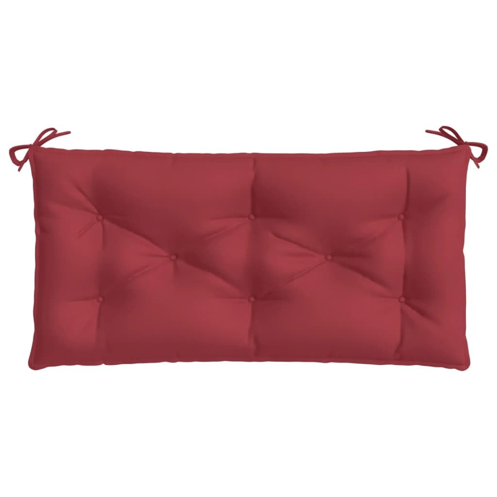 LAPOOH Cojines de Banco de jardín 2 uds Rojo Tinto 100x50x7 cm, Cojines Exterior Jardin, Cojines para Palets, Cojines Exterior, Cojines Sofa Exterior, Cojines Suelo - 361668
