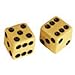 Allparts PK-3250-028 Dice Knob Set for Guitar / Bass, Cream, Set of 2