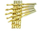 DRILLFORCE HSS Jobber Length 10 PCS,1/4