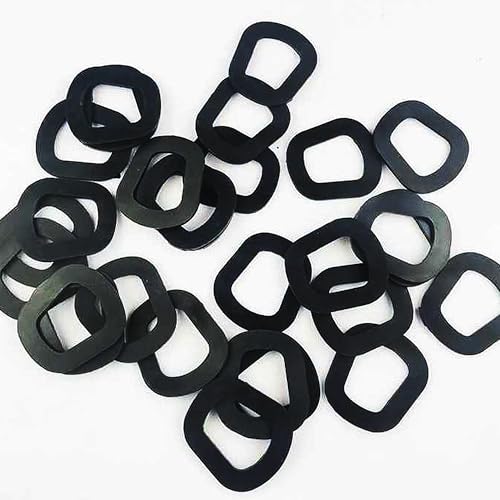 5 Stück Dichtungen Gummidichtungen für Benzinkanister, Ersatzdichtung für 5, 10, 20 Liter Kanister, Schwarze Dichtungen, Dichtung Kanister Auslauf, Gummiauflage Metalldichtung
