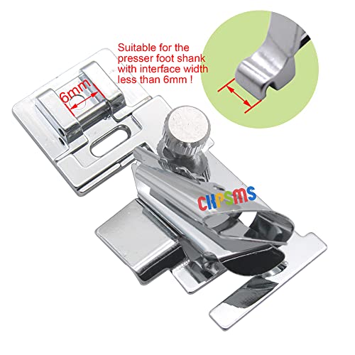 Pie para coser CKPSMS 1/4" Zurcido metal miniatura 4