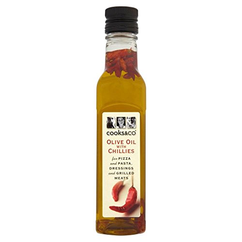 Aceite de oliva Cooks & Co con chiles 250 ml x6