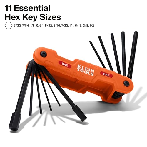 Klein 11-Piece Folding Hex Wrench Set