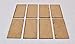 WWS Bases Miniatures MDF de 50 mm x 100 mm x 8 Figures de modèle Wargames