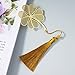 4 Pack Metal Bookmarks with Tassel, Golden Hollow Bookmark Gift for Book Lovers, Writers, Readers, Children, Teens, Men, Women, Adults