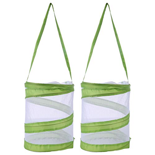 Preisvergleich Produktbild Haunen 2 Stück Schmetterlings- und Insektennetz, Schmetterlinge Züchten Netz Insekt Und Schmetterling Habitat Käfig Pop-up Schutz Käfig, 14×14×18cm