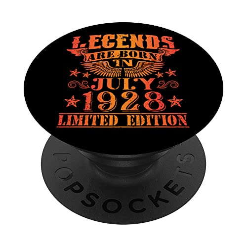 Cumpleaños Julio 1928 Edición Limitada Regalo Legend July PopSockets PopGrip Intercambiable