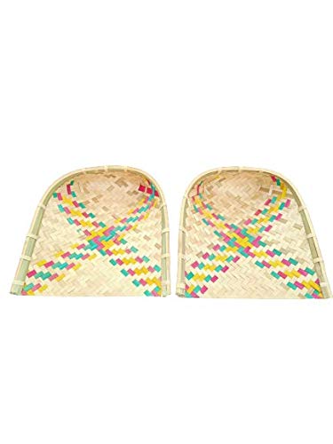 Raj Furniture Bamboo Soop/Sup/Moram/Muram for Chhat Puja and Kitchen (Multicolor) (2)
