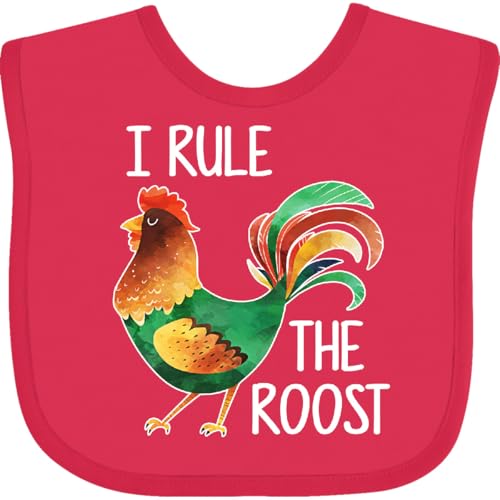 inktastic Farmer I Rule the Roost Rooster Baby Bib