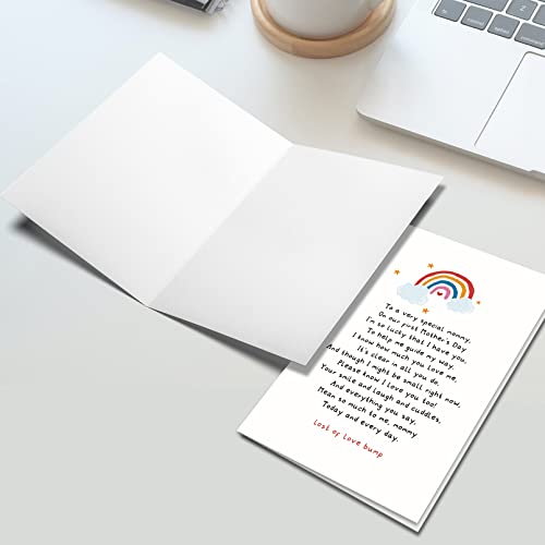 Image of Ogeby Happy Mothers Day Card Gifts for Mom to Be, Cute Mother's Day Poem Card from Bump, Lovely Pregnancy Announcement Card Gift