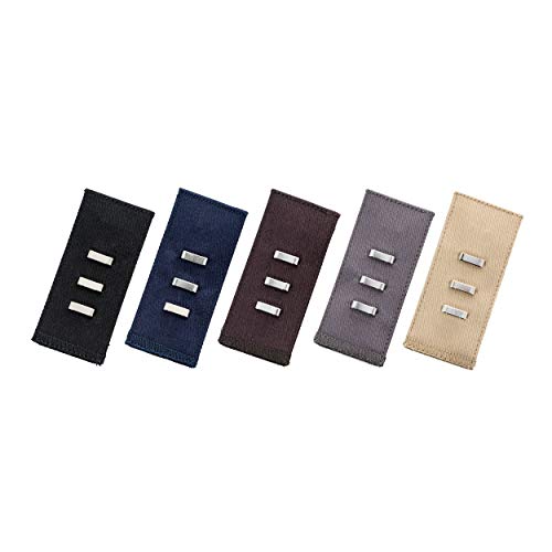 Johnson & Smith Hook and Loop Pants Extenders Adjustable Waist Extender for Pants | Pack of 5 Colors | Cotton Material
