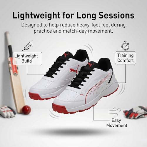 Image of PUMA Men Nu Cricket Shoes | Lightweight Rubber Sports Shoes