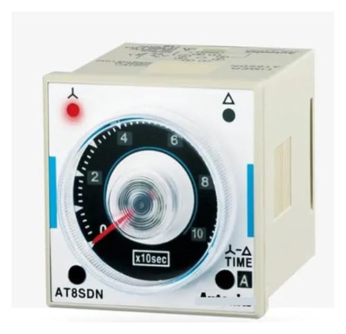Digital Counter AT8SDN Timer, Analog, Multi-Range, SPST & SPST, 100-240VAC/24-240 VDC, 8-Pin (Socket req'd) Electrical Timers