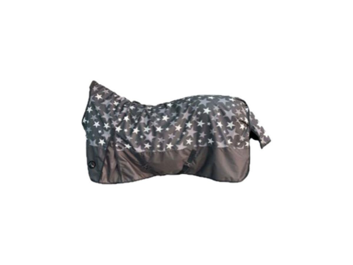 Couverture de cheval HKM Pittsburgh Stars gris clair en 165 cm - 2