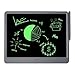 TUGAU Tablette D'écriture LCD Adulte et Enfant 15 Pouces Effaçables Tablette Dessin Enfant Doodle Dessin Pad et Tablette Magique Manuscrite, Pour Bureau D'affaires, Peinture et Mémo (Gray)