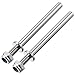 uxcell 15/64 Inch Diameter x 2.3 Inch Length Landing Gear Steel Axle Shaft Drive Axle with Nuts for RC Airplane - 2PCS