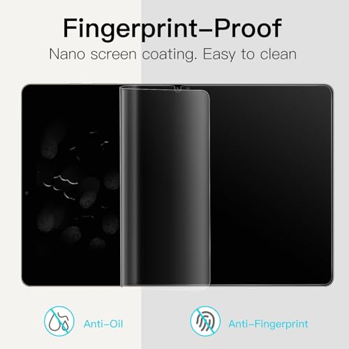 JETech Paper Screen Protector for Samsung Galaxy Tab S10 Plus 2024/Tab S9 Plus/Tab S9 FE Plus 2023 12.4-Inch, Anti-Glare, Matte PET Film for Drawing, 1-Pack