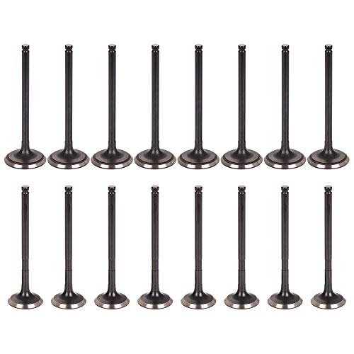 OCPTY 16pcs Intake Exhaust Valves Set for Chevrolet Prizm for Toyota Corolla Matrix for Pontiac Vibe 1.8L 021-3527 13715-22040
