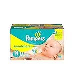 Pampers Size Newborn Swaddlers Diapers, 240 Count (Case)