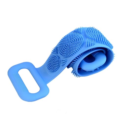 Image of Sulfar Nixy Series Silicone Body Back Scrubber, Double Side Bathing Brush for Skin Deep Cleaning Massage, Dead Skin Removal Exfoliating Belt for Shower, Easy to Clean,Body Brush for Bathing