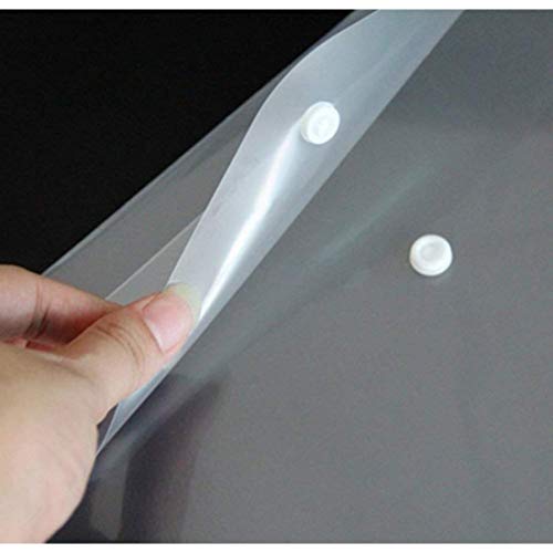 Image of DIY Crafts Style No # 4, Pack Of 48 Pc, Poly Envelope Folder with Snap Button Closure, Waterproof Transparent Project En (Style No # 4, Pack Of 48 Pc)