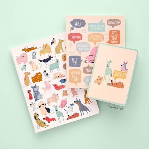 If Dogs Could Talk Ensemble de carnets cousus cahier ligné écriture