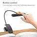 ERGONOV Beanbag Pillow Stand With 6500K Reading Light, Hands Free Holder, Comfortable Lap Stand for Reading in Bed, Desk, or Sofa, Wooden Rest for Book Lovers, AAA Battery Required