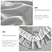 Shxime 4 Pieces Double Layer Toddler Bedding Set - Light Grey& White Ruffle Fringe 4 Pieces Toddler Bed Set - 1 Comforter 1 Fitted Sheet 1 Flat Sheet 1 Pillowcase for Baby Boys and Girls Light Grey