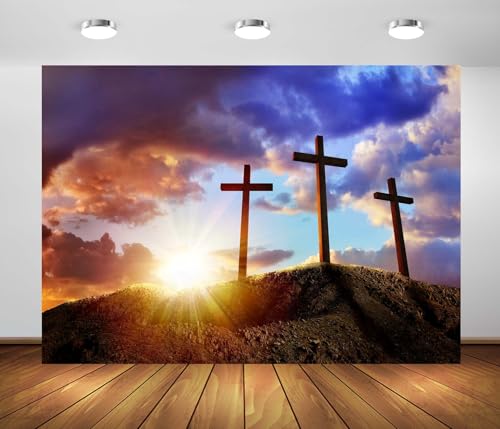 Fondo de Tela BELECO 5x3ft Decoración Cristiana miniatura 5