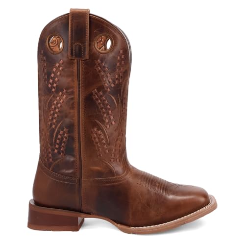 Laredo Women's Dream Weaver Embroidered Square Toe Pull on Western Boot