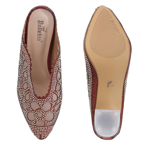 Image of Women Fancy Sandal for Women with Transparent Heel I Fashion Mules HN-900