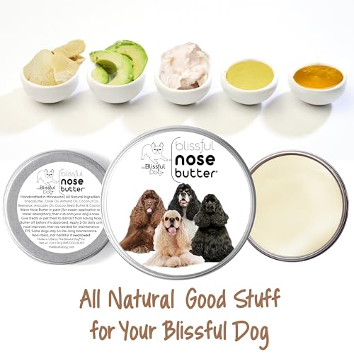 Image of The Blissful Dog Cocker Spaniel Nose Butter, Versatile Dog Nose Balm for Dry Nose, Handcrafted Nose Moisturizer, Easy-to-Apply Dog Essentials, Unscented, 16 oz.