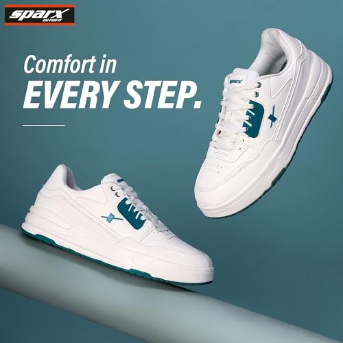 Image of SPARX Casual Sneakers for Men - Trendy Lace-Up Shoes with Soft Cushioning, Lightweight Comfort, Durable Sole & Everyday Fashion Wear