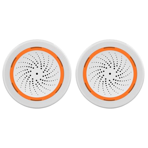 ISTOVO 2X Sensor de Luz Y Sonido ZigBee NEO 90DB Sensor de Alarma de Sirena Incorporado Tuya Smart Life
