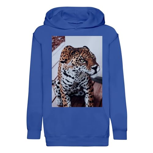 Sweat à capuche enfant léopard pull animaux sauvage sweat-shirt