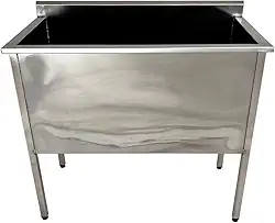 Tanque de Aço Inox Industrial 100x50x50cm Multiuso