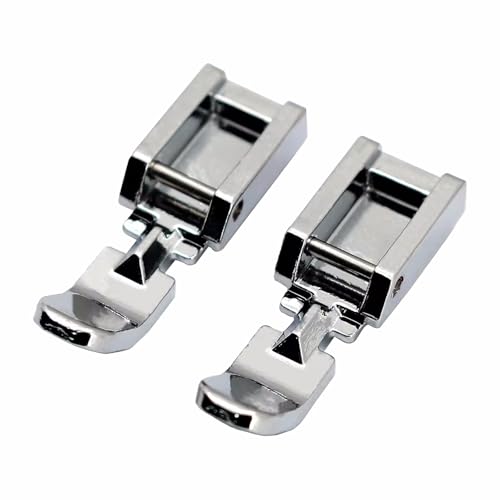2 pies prensatelas para cremalleras para máquina de coser miniatura 1