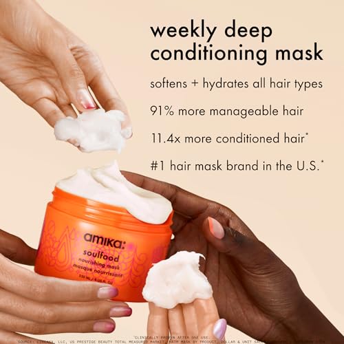 AmazonUs/HEL8P amika soulfood nourishing mask, 100ml
