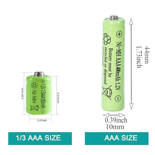 Baterías recargables NiMH 1/3 AAA 150mAh 4 unidades miniatura 4