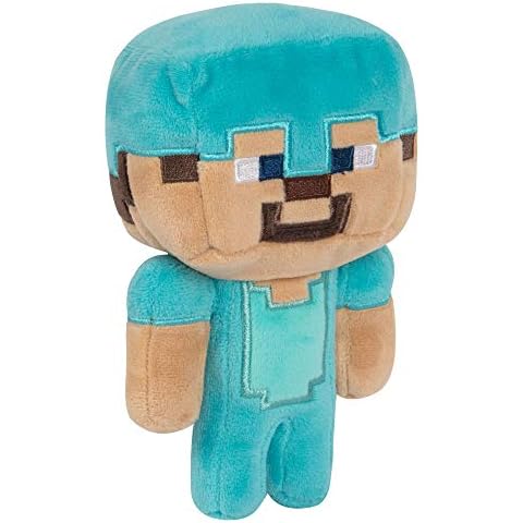 Minecraft 8731 Happy Explorer Diamond Steve Plush, Various Cover