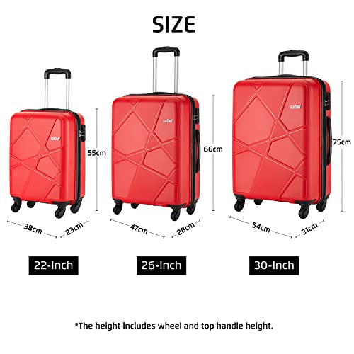 Safari Pentagon Trolley Bags For Travel, 55 Cm Cabin Suitcase, 4 Wheel