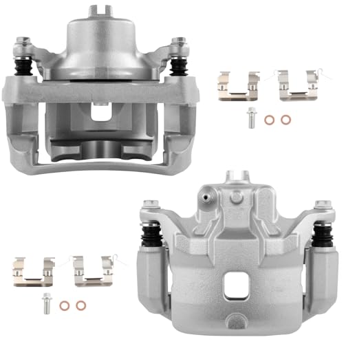 Image of SCITOO - Front Disc Brake Calipers Assembly with Bracket For Nissan For Sentra 2007 2008 2009 2010 2011 2012 2013 2014 2015 2016 2017 2018 2019 19B3306 19B3307
